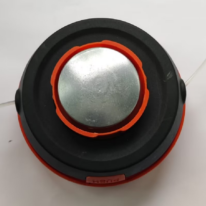 Cap motocoasa buton metal gri+portocaliu MX144