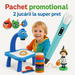 PACHET PROMO: Masuta Pentru Desenat cu Proiector si Diapozitive + CREION pentru desenat 3D cu afisaj LCD pentru desene tridimensionale 3D Pen