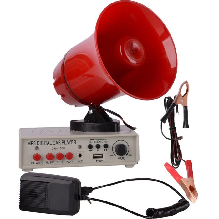 Portavoce Portabila, Alimentare 12 auto, Suport Magnetic si Conectare USB cu Functie de Redare, Buton ON/OFF, Jack 3.5 mm, Microfon detasabil
