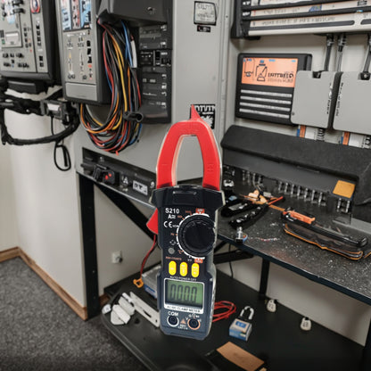 Clampermetru Cleste ampermetric digital pentru masurare tensiune intensitate rezistenta diode si continuite in circuit