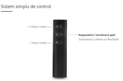 Bluetooth Wireless hands-free auto si audio cu mufa jack