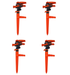 Set 4 aspersoare cu impact, din plastic, cu duza reglabila 360 de grade