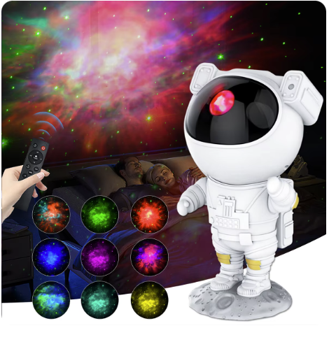Astronaut Proiector Galaxy LED, Proiectii Constelatii, Multicolor, Lampa Veghe