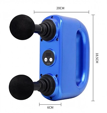 Aparat de masaj pentru relaxare Albastru cu acumulator 2200 mAh Q JM821