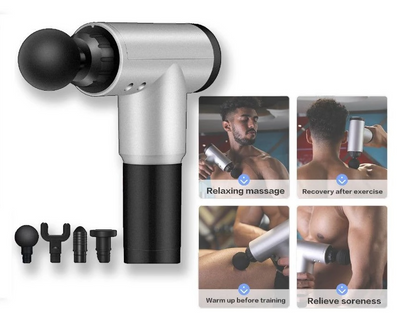 Aparat de masaj cu 4 capete Fascial Gun