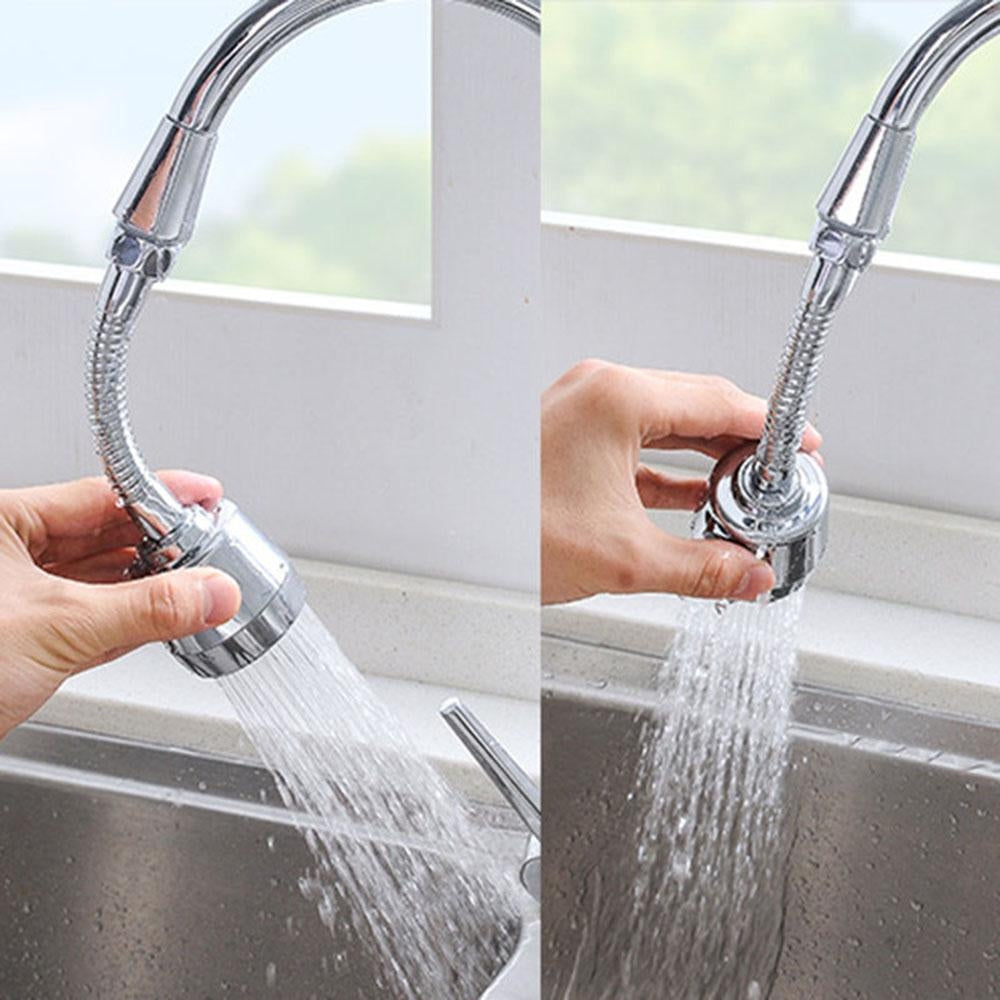 Extensie flexibilă pentru robinet, cu rotație 360° și filtru de apă