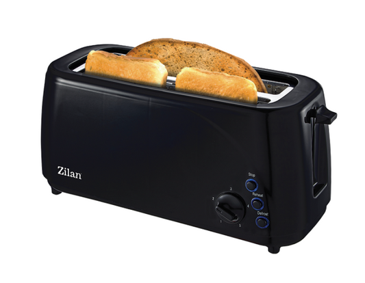Prajitor paine dublu Zilan ZLN-2713, 1400W, 5 grade rumenire si functii multiple