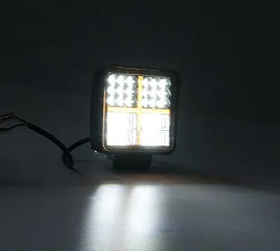 Lampa Led Stroboscopica Bicolor Alb si Galben 108W Proiector 12V / 24V