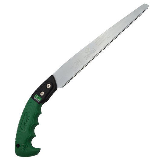 Fierastrau de gradina aluminiu cu maner rosu si cu teaca 350mm
