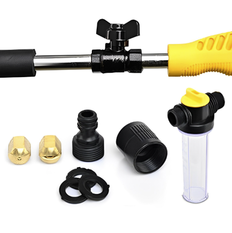 Lance pistol de apa pentru spalare cu jet sub presiune, cu rezervor