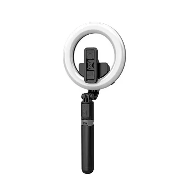 Trepied Selfie Stick cu Ring Light 4in1 Q07