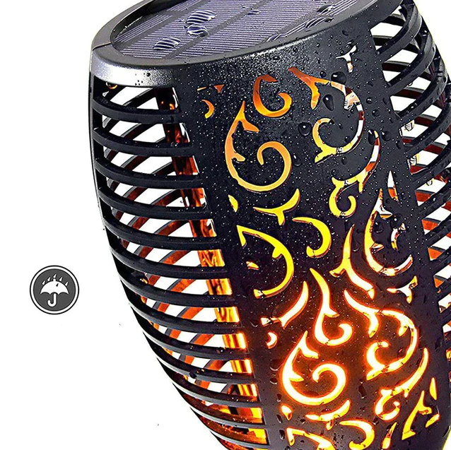 Lampa solara cu efect de flacara pentru gradina sau casa