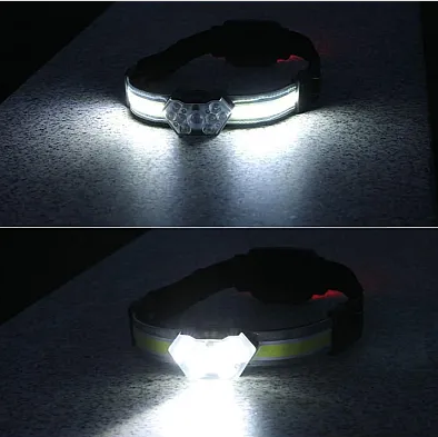 Lanterna de cap 1 COB plus 9 LED, Waterproof, 600lumeni
