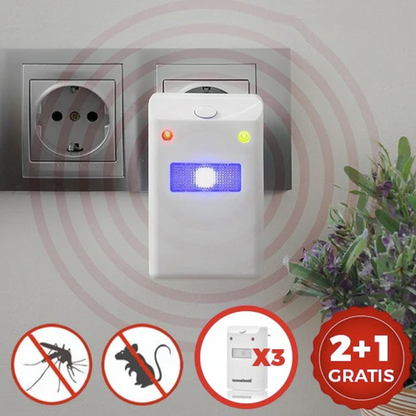 Set 3 aparate anti insecte Pest Repeller 2 + 1 GRATIS