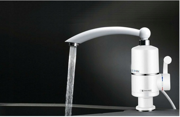 Robinet electric Z-Inox ZLN5473 Alb, incalzire instanta, putere 3000W, inox