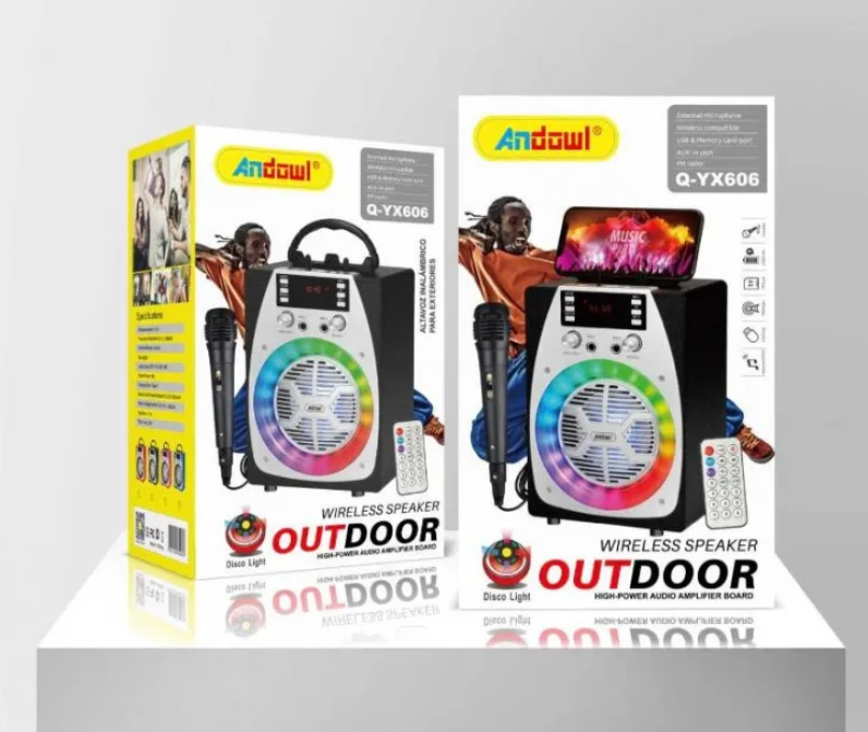 Boxa Bluetooth Q YX606 fara fir cu lumina RGB