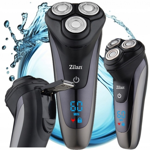 Aparat de ras Zilan ZLN8733 rezistent la apa IPX6, afisare digitala, incarcare rapida