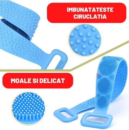 Pachet Promo : 2 x Banda pentru Masarea si Spalarea Spatelui din silicon