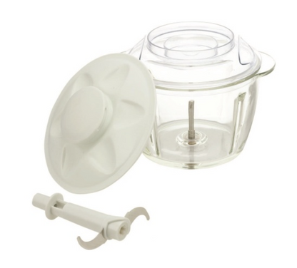 Mini tocator Zilan Rosu, putere 200W, capacitate 1L, vas din sticla