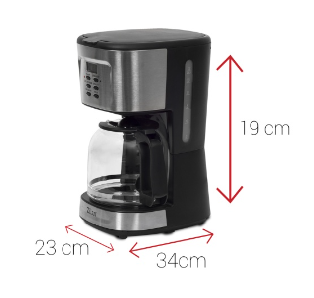 Filtru cafea digital Zilan ZLN-1440, 900 W, 1.5 l, programare si amanare