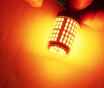 Set de 2 Becuri led semnal auto Canbus PY21W portocaliu
