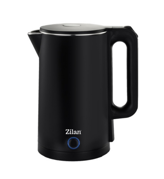 Fierbator electric Zilan ZLN1628 Negru, 1500 W, 1.7L, Indicator luminos, oprire automata si manuala