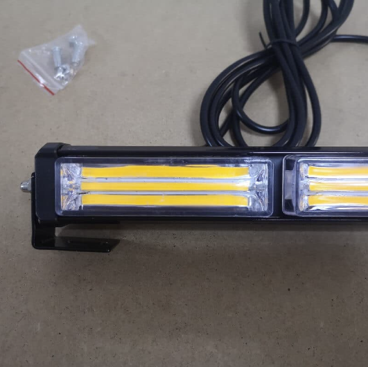 Rampa avertizare galbena 6 CASETE LED COB 126W 12-24V