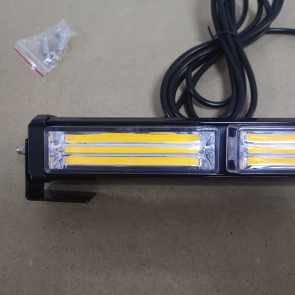 Rampa avertizare galbena 6 CASETE LED COB 126W 12-24V