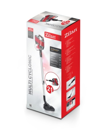 Aspirator vertical Zilan ZLN-1741, nivel zgomot 80 dB, putere 600W, cablu 4 m