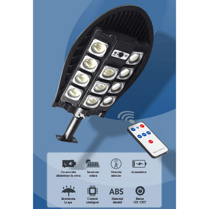 Lampa solara W7103-5 cu 420 led 14 casete