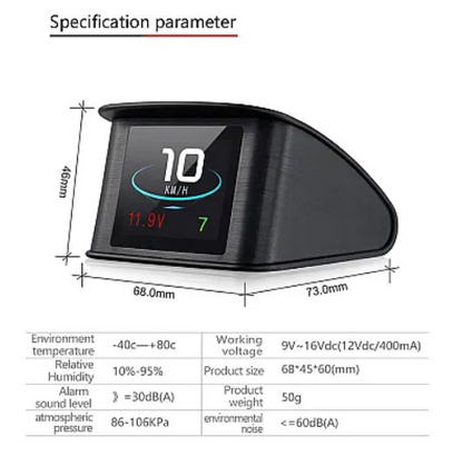 Heads Up Display Auto T600 Kilometraj cu GPS