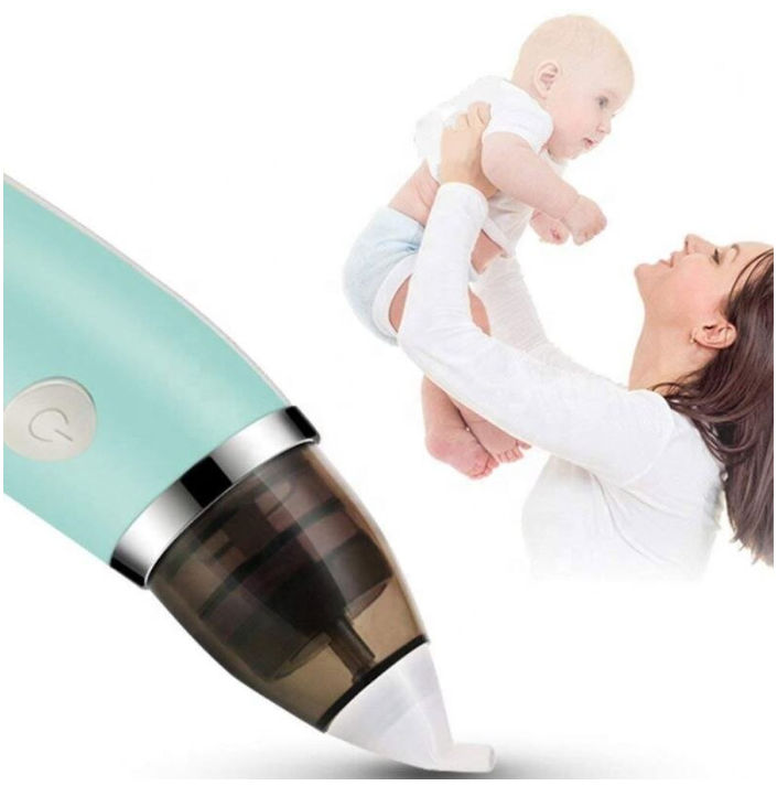 Aspirator nazal electric pentru copii, 5 trepte de putere cu 2 capete de silicon