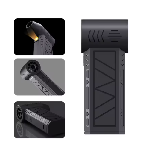 Suflanta aer comprimat, portabila, multiple trepte de viteza, lanterna, incarcare USB