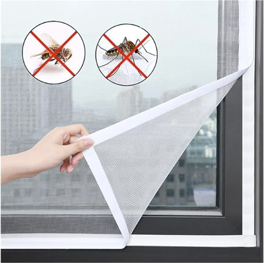 Pachet impotriva insectelor: 2 x plasa pentru fereastra + perdea usa
