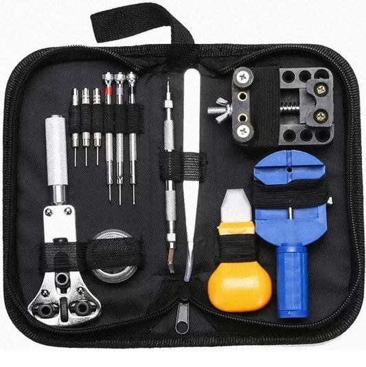 TRUSA PENTRU REPARAT CEASURI, 13 PIESE, SURUBELNITE, PENSETA, CHEIE, HUSA