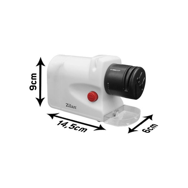 Ascutitor de cutite Zilan 15W, ultra compact, 2 nivele, ascutire si slefuire