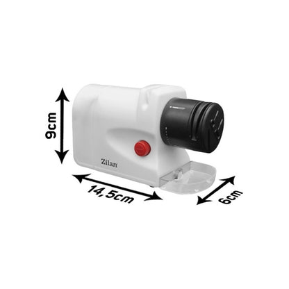 Ascutitor de cutite Zilan 15W, ultra compact, 2 nivele, ascutire si slefuire