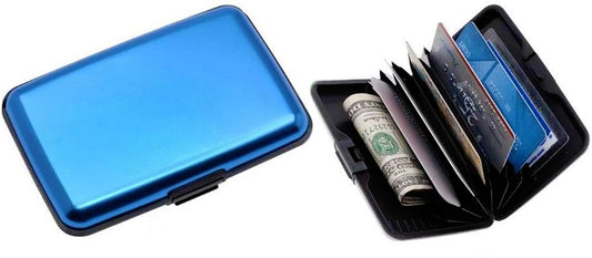 E-Charge Wallet ALBASTRU Portofel Carduri si Incarcator Baterie Externa 2in1