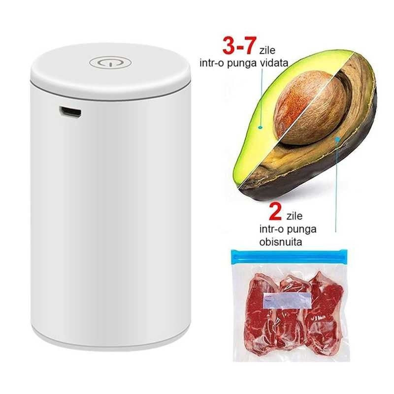 Aparat de vidat si umflat, 2 in 1, 7 piese incluse
