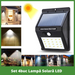 Set 4buc Lampă Solară LED cu senzor miscare si lumina