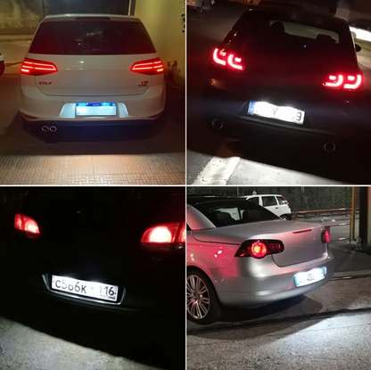 Lampi numar LED VW Golf 4 5 6 7 Lupo Passat CC 2008-2012 Passat 4D Passat cc 09 New Beettle/Cabrio Polo/Derby Phaenton EOS cu Canbus