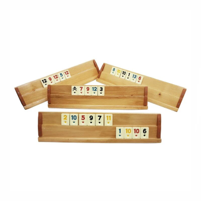 Set joc remi din lemn masiv Rummy Kardesler