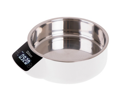 Cantar alimentar Zilan ZLN Alb, ecran digital, bol de 900ml, capacitate maxima de 5 kg