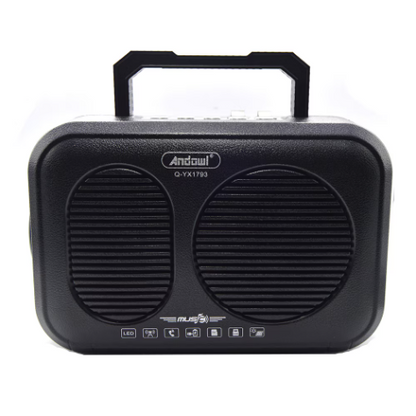 Boxa tip sistem iluminare LED cu 2 becuri USB MP3 BT Q YX1793