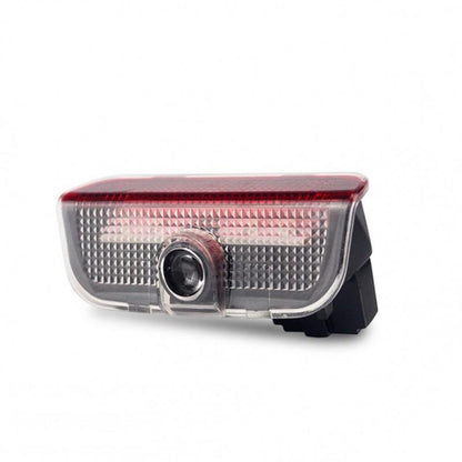 Set 2 Holograme LED cu LOGO Skoda Superb pentru Portiere