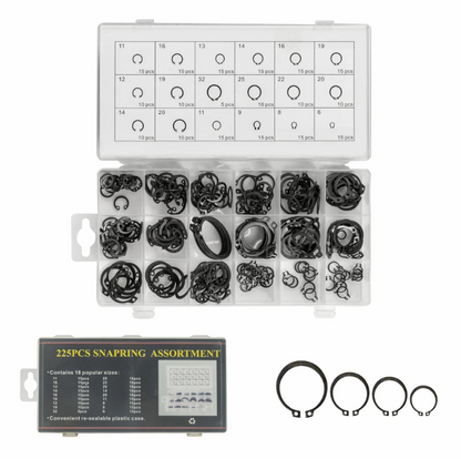 Trusa inele de siguranta seeger 225pcs