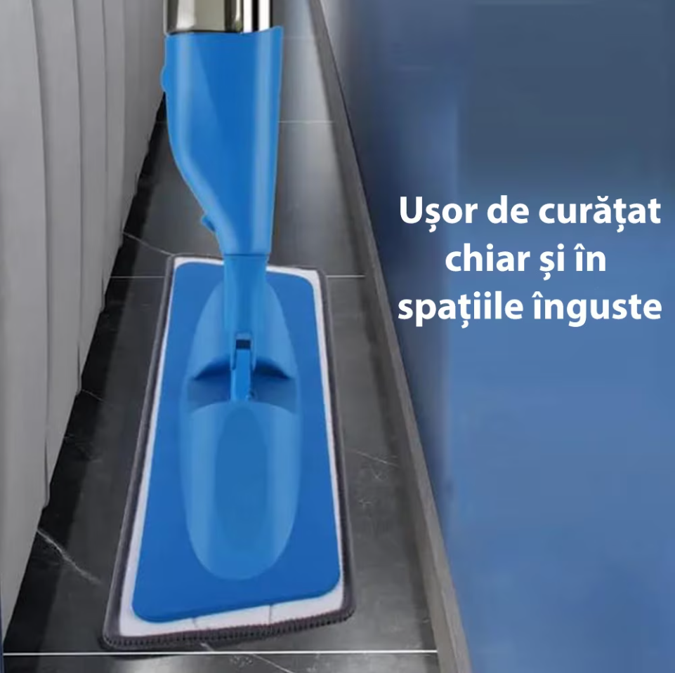 Mop cu rezervor incorporat, cu laveta absorbanta si microfibra
