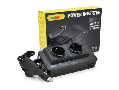 Invertor curent auto 300W 12V/220V USB Q-CC8200