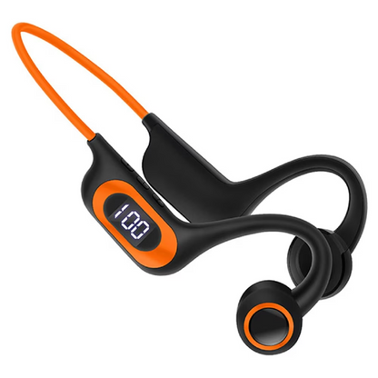 Casti cu Conductie Osoasa, Wireless, Ideale pentru Sport, Fitness, Alergare, Inot, Rezistente la Apa, Cu Microfon, Pliabile, Bluetooth 5.3, Incarcare USB