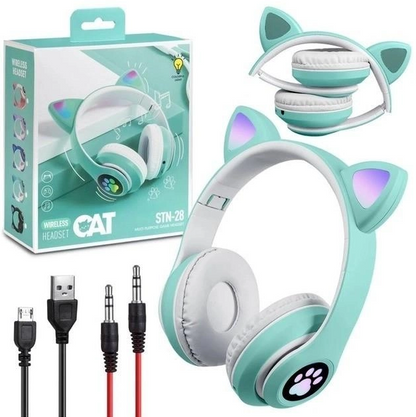 Casti wireless VZV-23M cu urechi de Pisica bluetooth 5.0